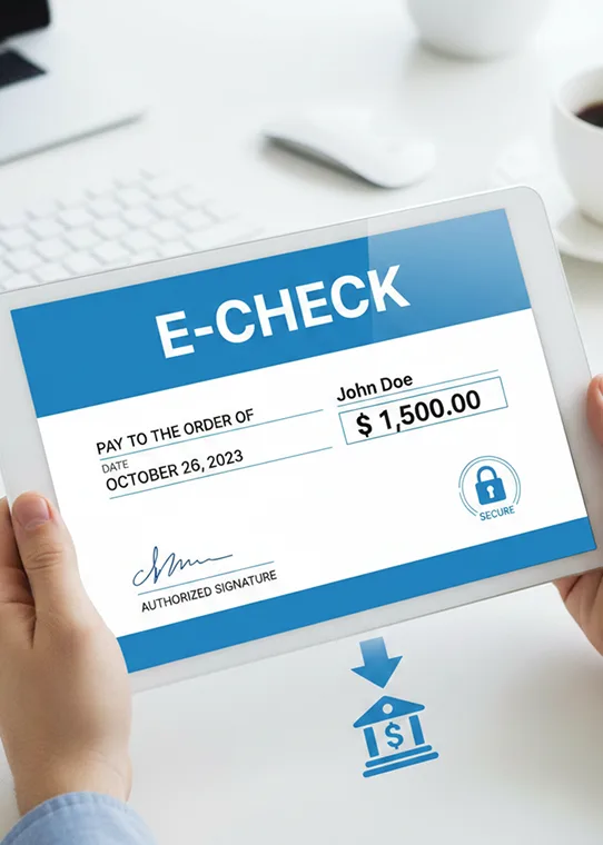 Ready to Add ACH eCheck