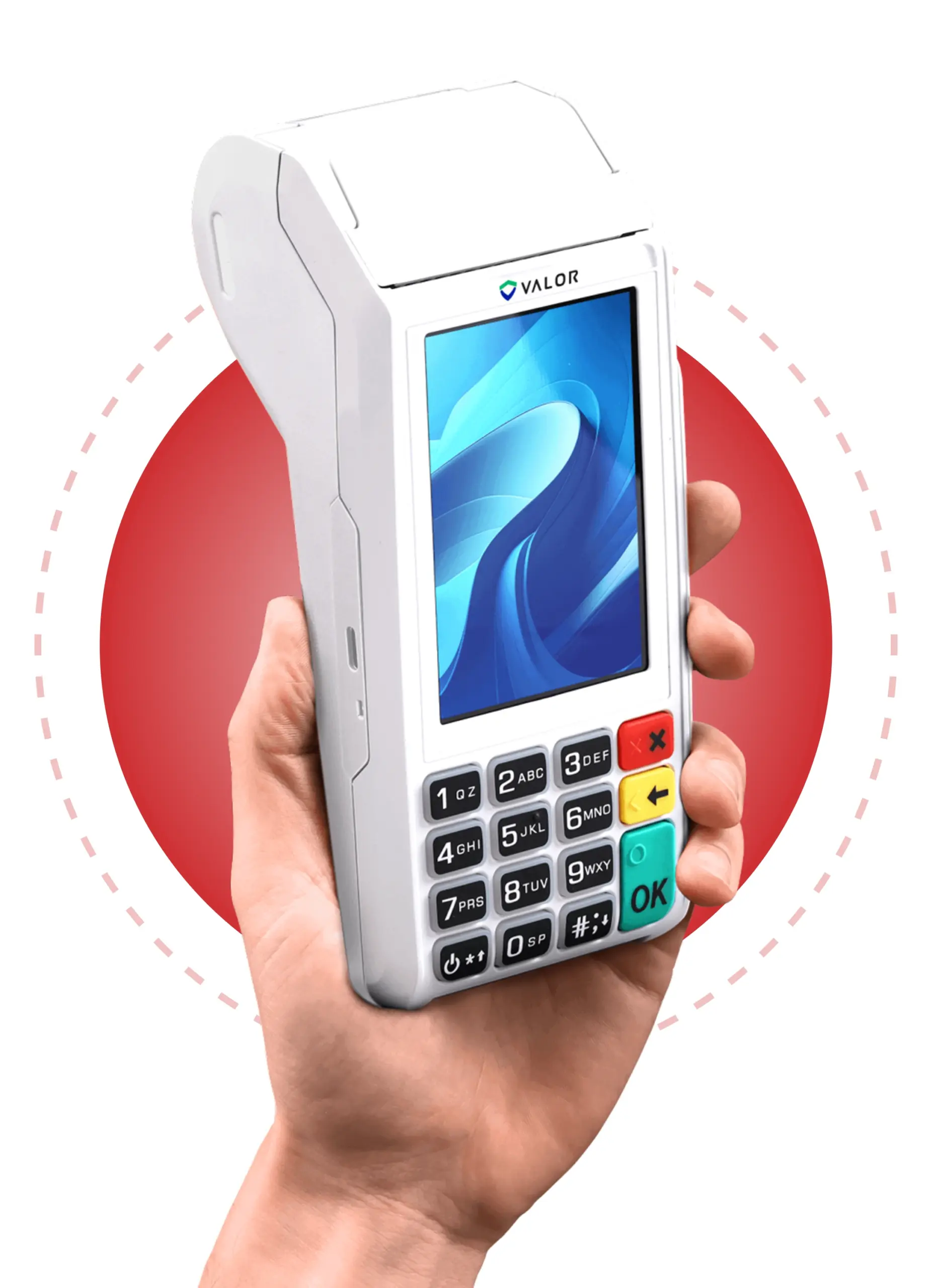 Valor VL110 handheld wireless POS terminal for secure mobile payment processing