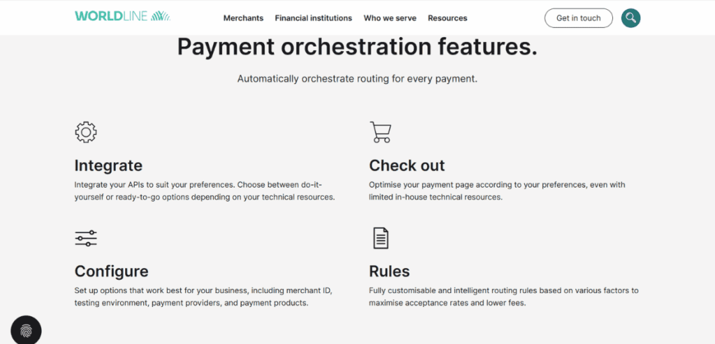 Secure payment processing with orchestration features for merchants.
