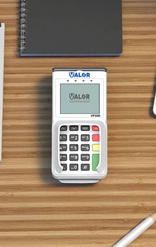 POS payment terminal for merchant processing at Host Merchant Services.