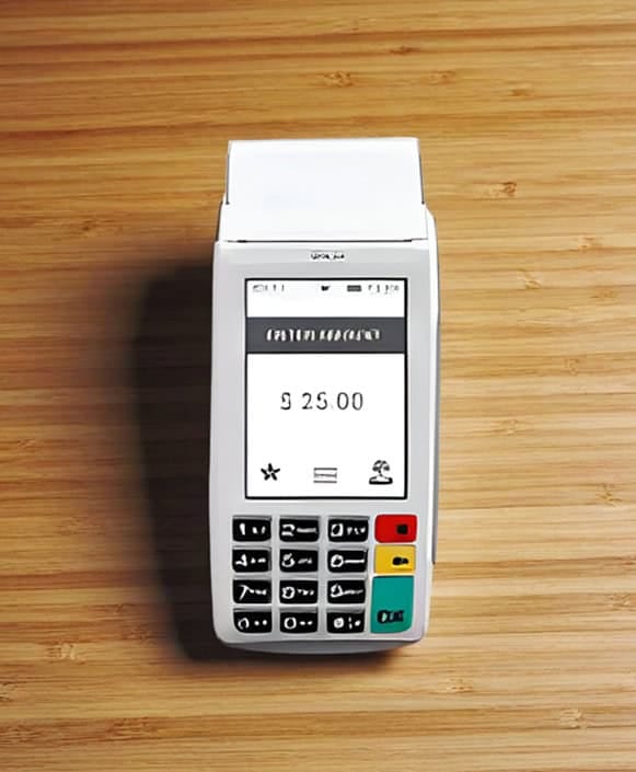 Contactless payment terminal for merchant transactions - Host Merchant Services.