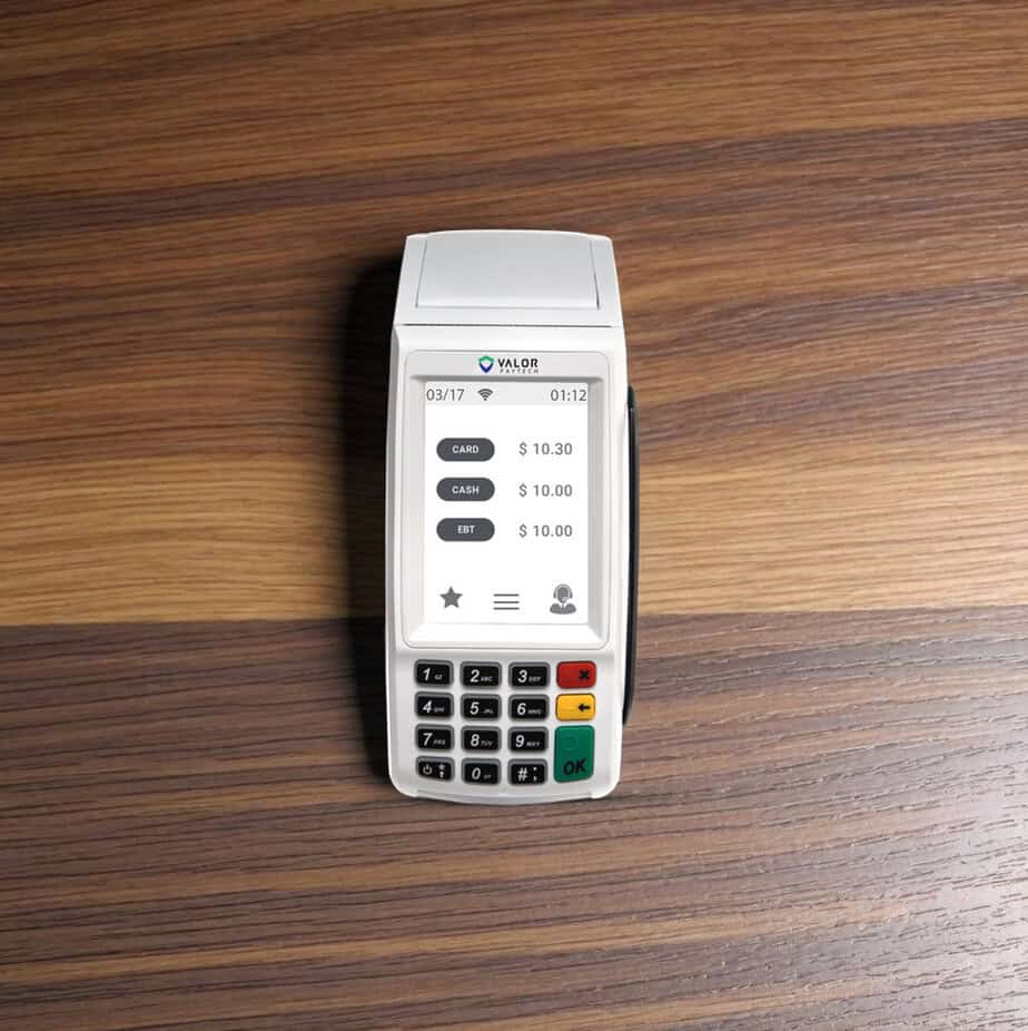 Contactless payment terminal for Host Merchant Services provider.