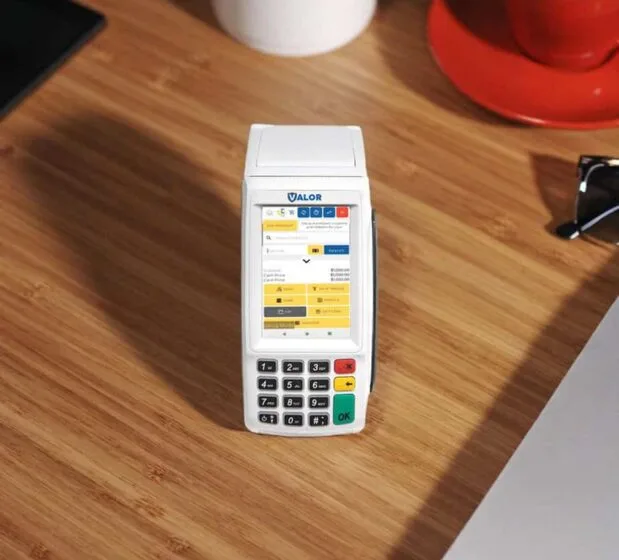 Secure payment terminal for Host Merchant Services payment processing.
