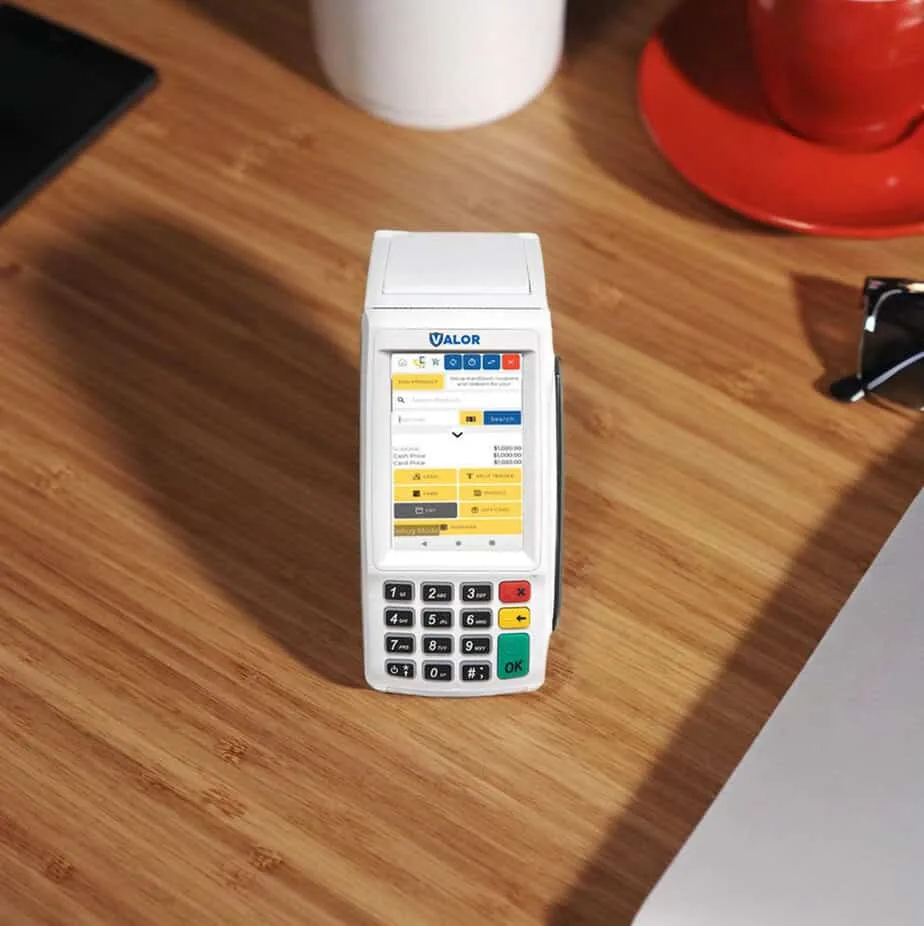 Secure payment terminal for Host Merchant Services payment processing.