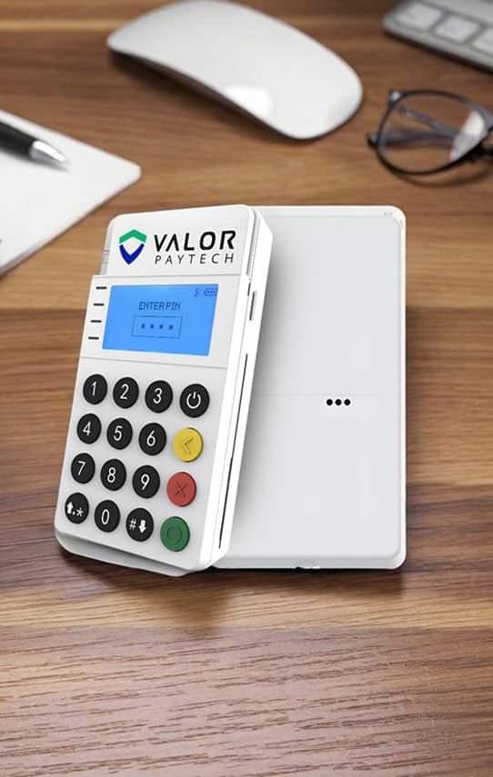 Valor Paytech POS terminal for seamless payment processing at Host Merchant Services.
