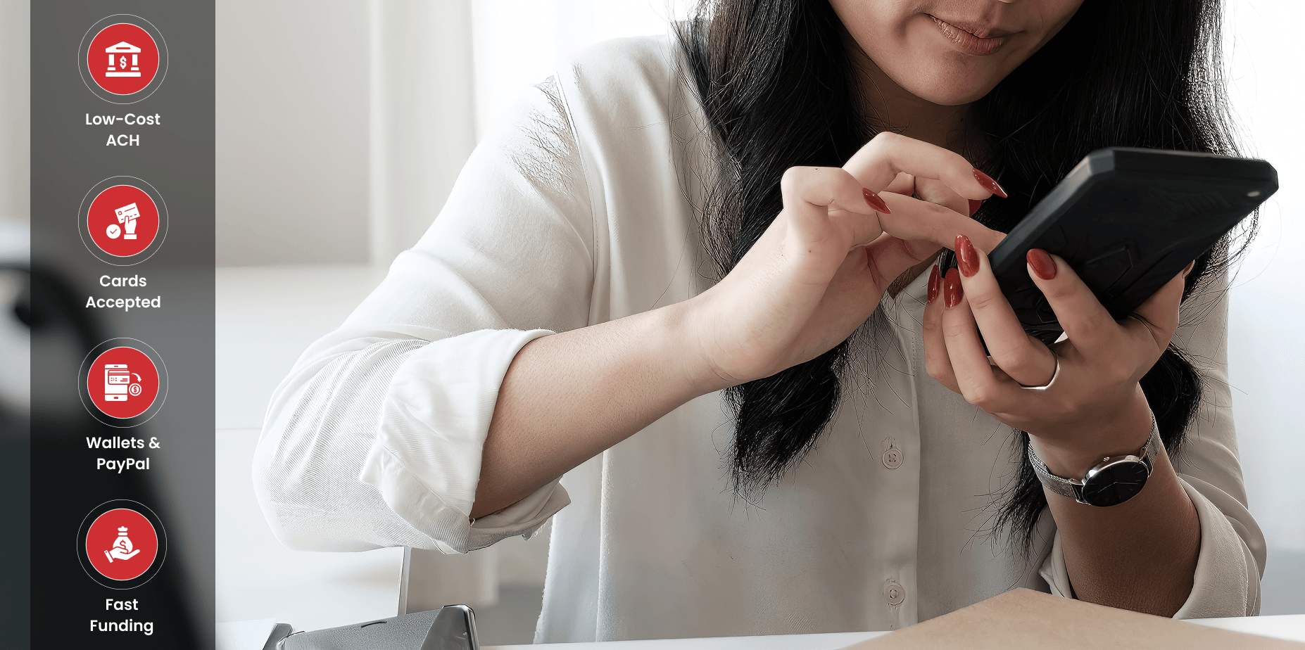 Secure payment processing for businesses with Host Merchant Services.