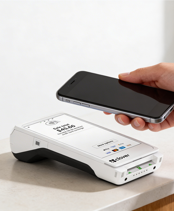 Contactless mobile payment, digital wallet, secure transaction processing, Host Merchant Services.