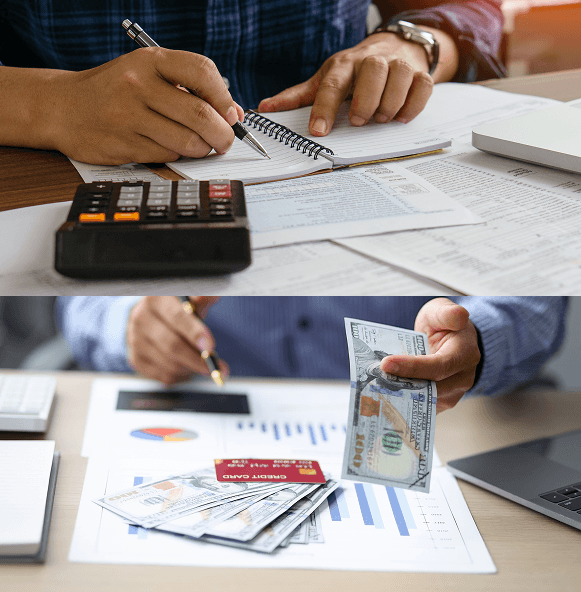 A business professional uses a smartphone and card reader for quick, secure payments in a retail environment.