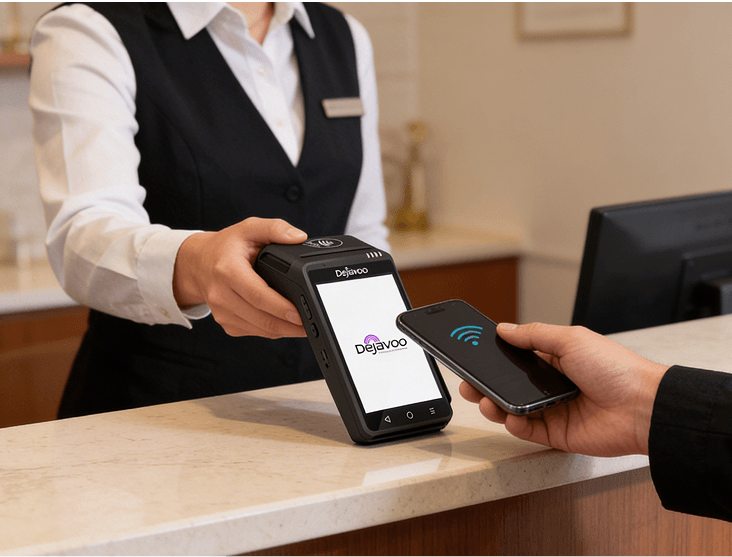 Easy credit card processing at a retail store by Host Merchant Services.