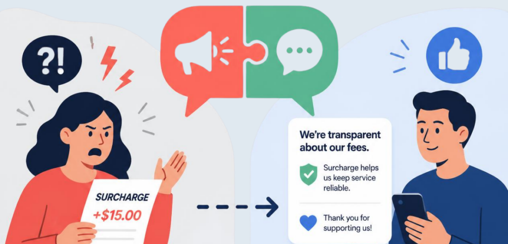 Surcharge Backlash Is a Communication Problem