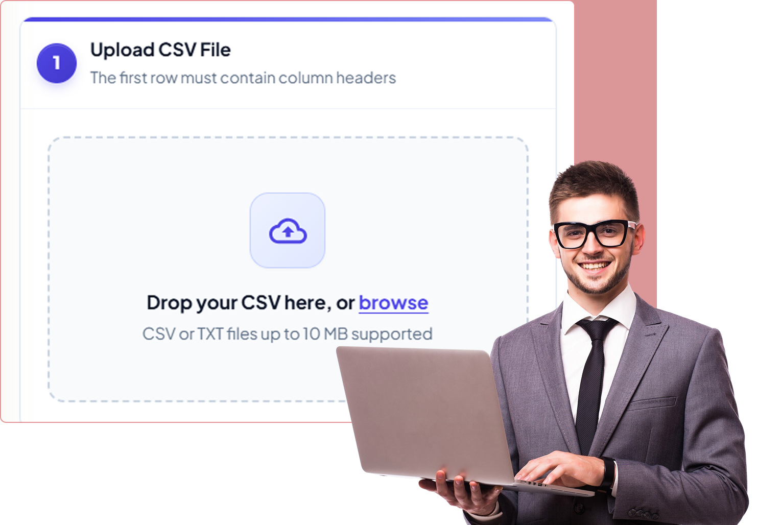 Cloud Bill Pay Manager CSV bill import interface for automated bill data uploads