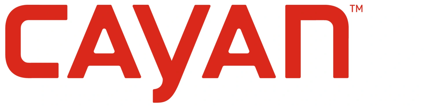 Cayan logo for payment gateway and Genius terminal technology supporting secure integrated in-store card acceptance