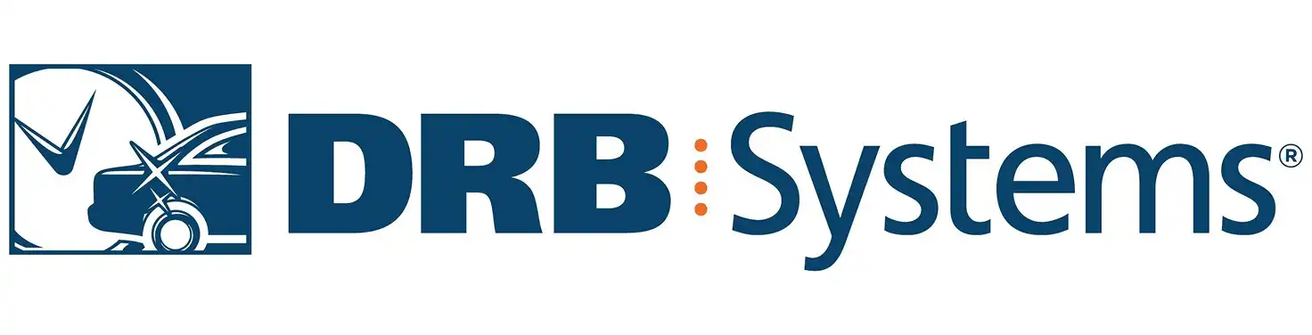 DRB Systems logo for car wash point-of-sale, membership, reporting, and business optimization software
