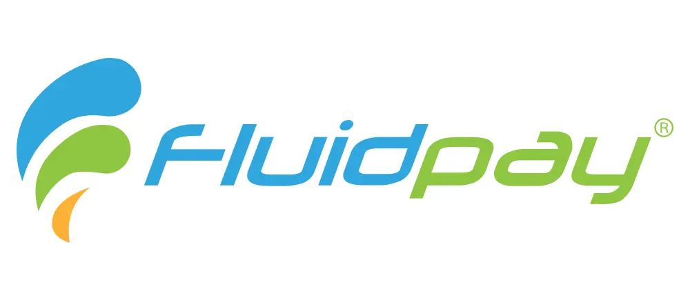 FluidPay payment gateway logo representing cloud-based white-label and secure payment processing