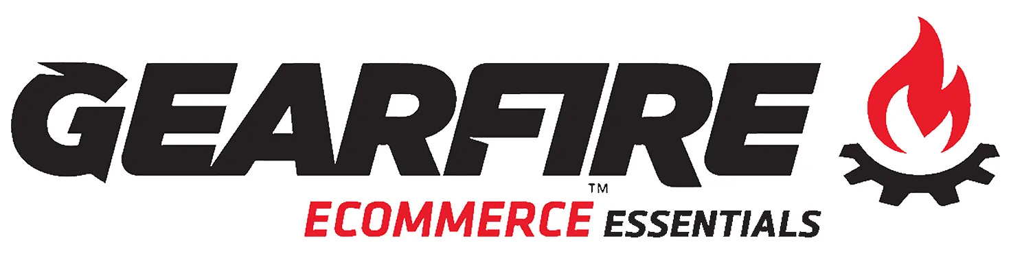 GearFire logo for omnichannel ecommerce and POS software with synchronized online and in-store inventory