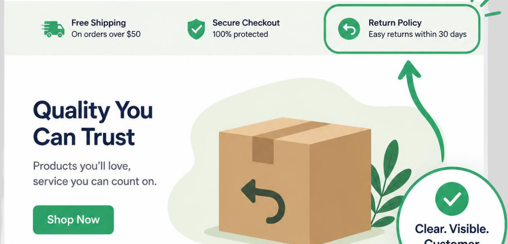 Make the Return Policy Easy to Find Make the Return Policy Easy to Find