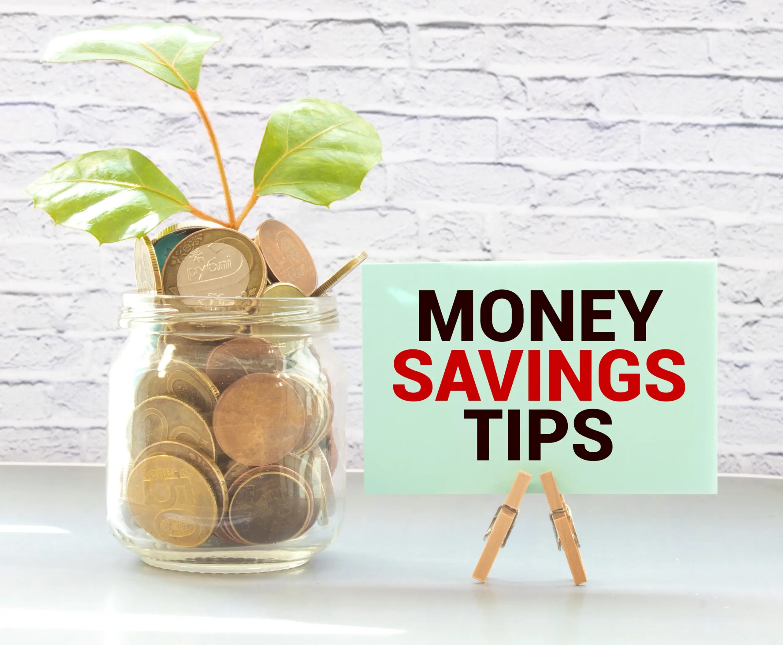 Small piggy banks with coins, representing savings and financial management.