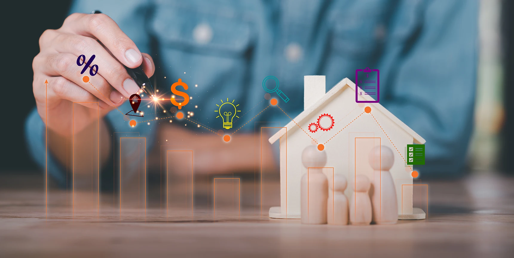 Real estate investment and property growth concept representing transparent payment processing and business pricing
