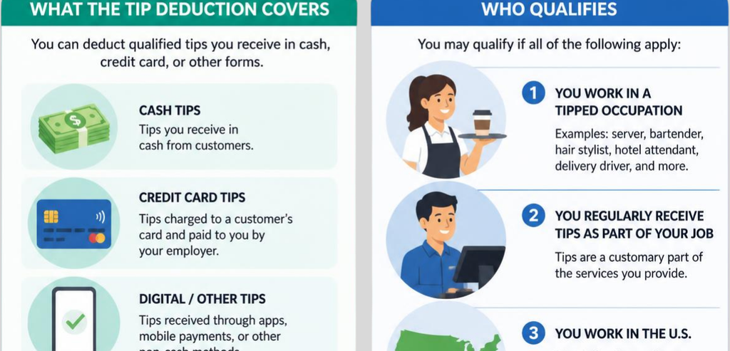 What The Tip Deduction Covers And Who Qualifies What The Tip Deduction Covers, And Who Qualifies