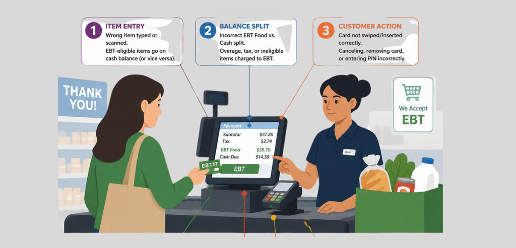 Where EBT Errors Actually Happen at the Register
