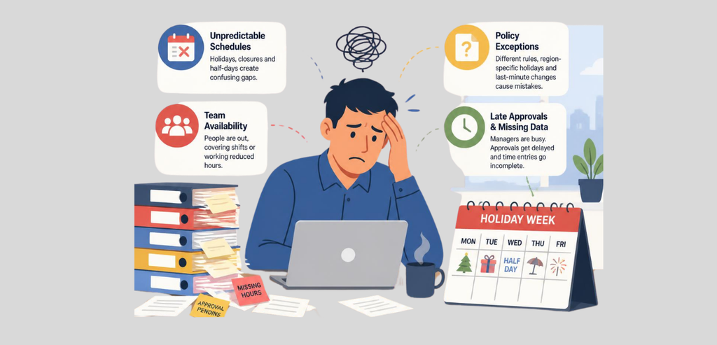 Why Holiday Weeks Cause Timesheet Chaos Why Holiday Weeks Cause Timesheet Chaos